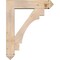 Ekena Millwork Merced Arts and Crafts Smooth Bracket w/ Offset Brace, Douglas Fir, 7 1/2"W x 32"D x 40"H BKT0806X32X40MRC03SDF - alternate 2